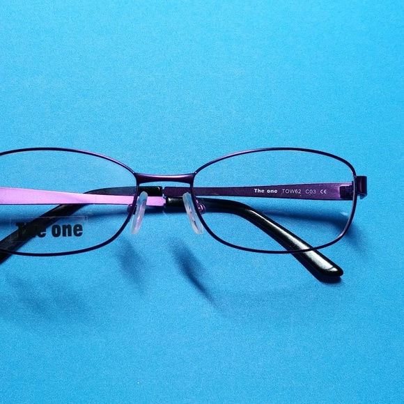 "The One" Glasses Frames Purple purchased in France NEW - Picture 3 of 10
